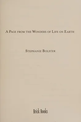 Capa de A page from the wonders of life on Earth