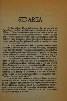 Capa de Sidarta