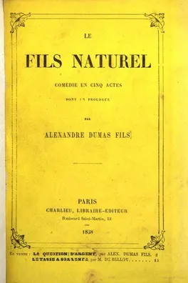 Capa de Le fils naturel
