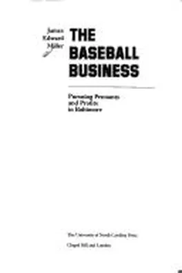 Capa de The baseball business