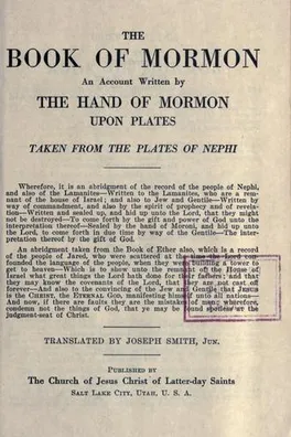 Cover of The Book of Mormon