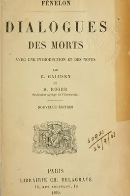 Capa de Dialogues des morts