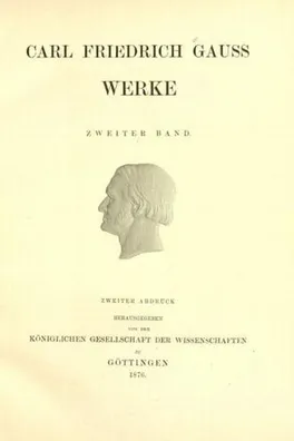 Cover of Carl Friedrich Gauss, Werke