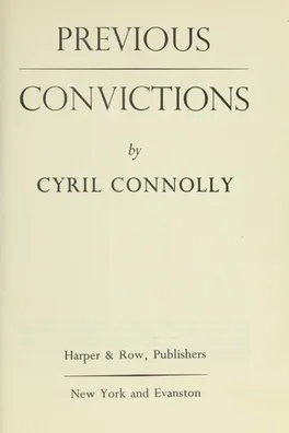 Capa de Previous convictions