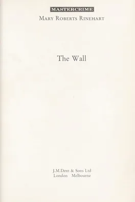 Cover of The wall