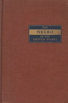 Capa de The negro in the United States