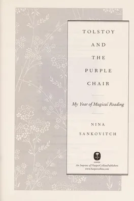 Capa de Tolstoy and the purple chair