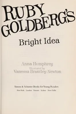 Capa de Ruby Goldberg's bright idea