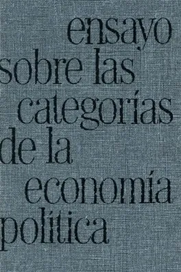 Capa de Ensayo sobre las categorías de la economía política