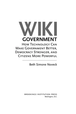 Cover of Wiki government