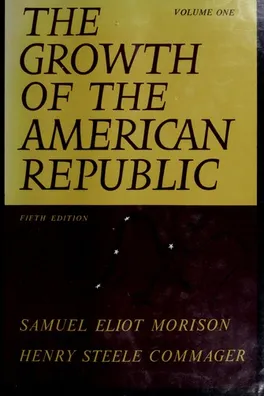 Capa de The Growth of the American Republic, Vol. 1
