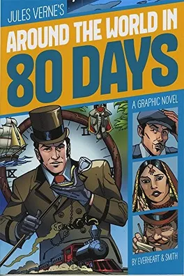 Capa de Jules Verne's Around the World in 80 Days