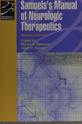 Capa de Samuels's [sic] Manual of neurologic therapeutics