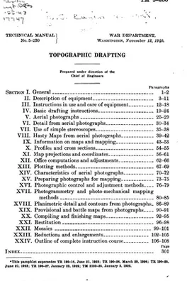 Capa de Topographic drafting