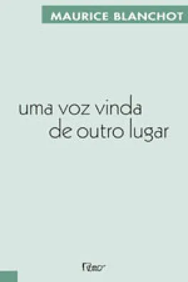Capa de Uma voz vinda de outro lugar