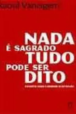 Capa de Nada é sagrado, tudo pode ser dito