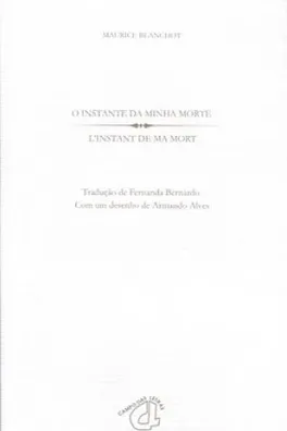 Capa de O instante da minha morte