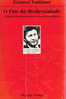Capa de O Fim da Modernidade