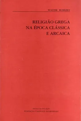 Capa de A religião grega na época Clássica e Arcaica