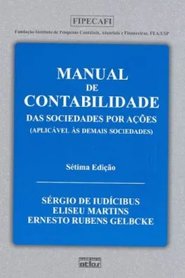 Capa de Manual de Contabilidade das Sociedades por Ações