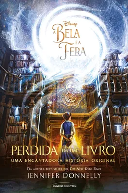 Capa de A Bela e a Fera. Perdida em Um Livro.