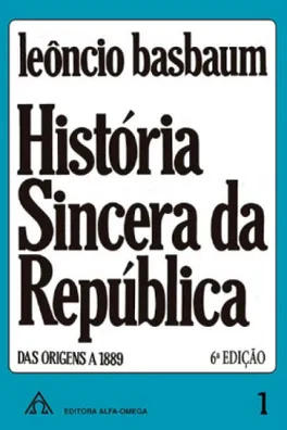 Capa de História Sincera da República