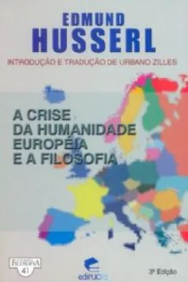 Capa de A crise da humanidade européia e a Filosofia