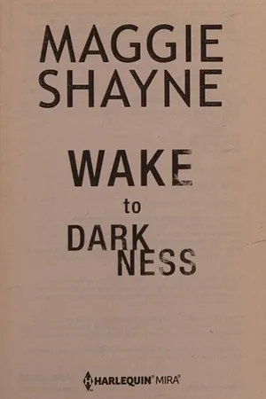 Wake to Darkness (Brown and de Luca, #2)