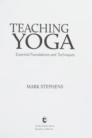 Teaching Yoga: Essential Foundations and Techniques