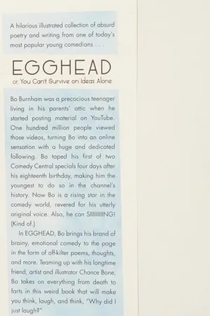 Egghead: Or, You Can't Survive on Ideas Alone