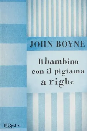 Il bambino con il pigiama a righe
