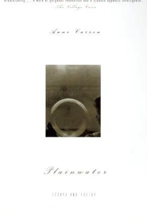 Plainwater: Essays and Poetry