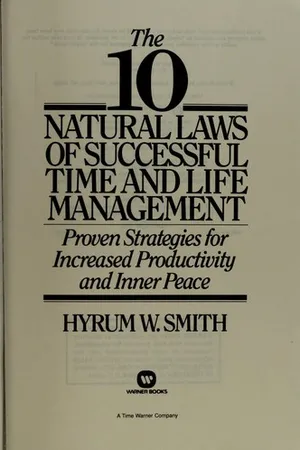 10 Natural Laws of Successful Time and Life Management
