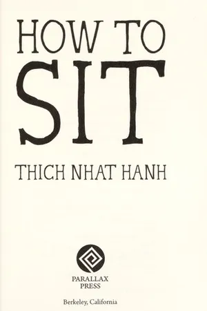 How to Sit (Mindfulness Essentials, #1)