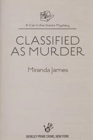 Classified as Murder (Cat in the Stacks, #2)