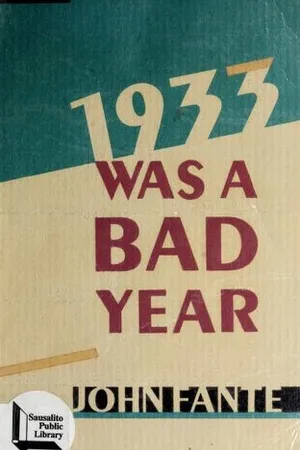 1933 Was a Bad Year