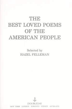 The Best Loved Poems of the American People