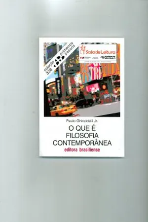 O que é filosofia contemporânea