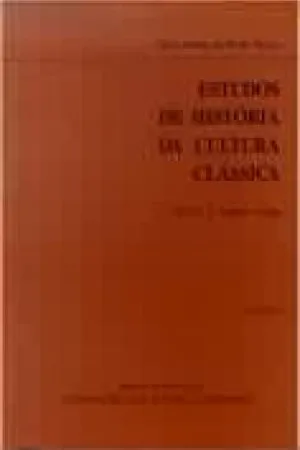 Estudos de história da cultura clássica - Vol. 1
