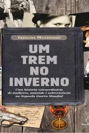 Um trem no inverno