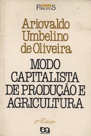 Modo capitalista de produção e agricultura