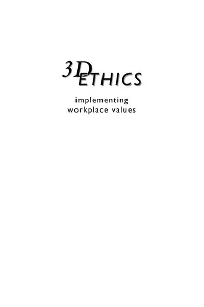 Capa de Three Dimensional Ethics