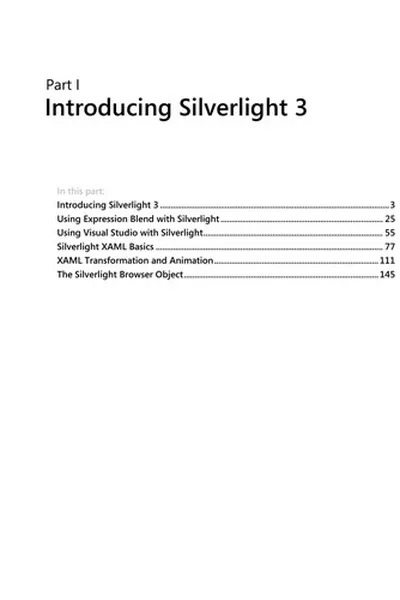 Capa de Introducing Microsoft Silverlight 3