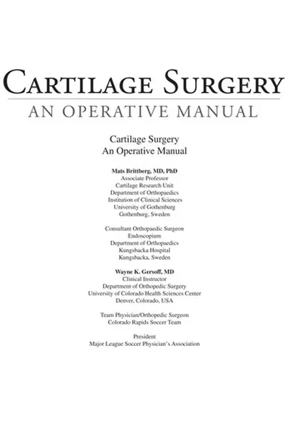 Capa de Cartilage surgery