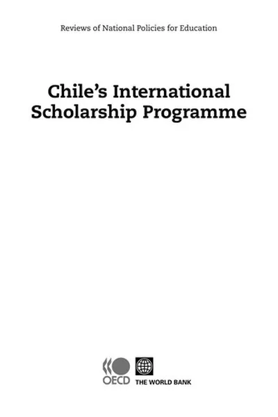 Capa de Chile's international scholarship programme