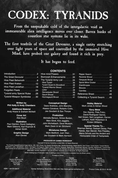 Capa de Codex tyranids