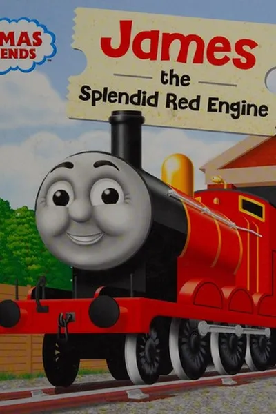 Capa de James the splendid red engine