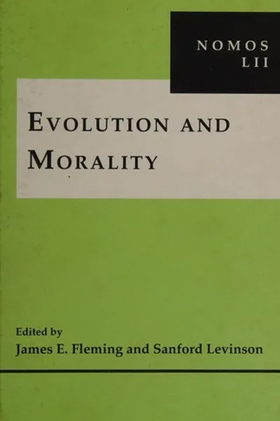 Capa de Evolution and morality