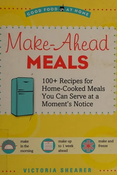 Capa de Make-ahead meals