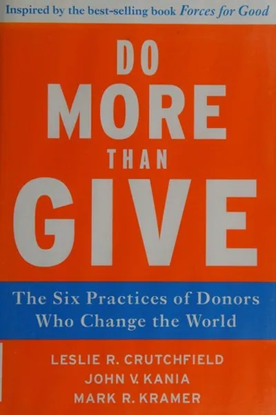 Capa de Do more than give